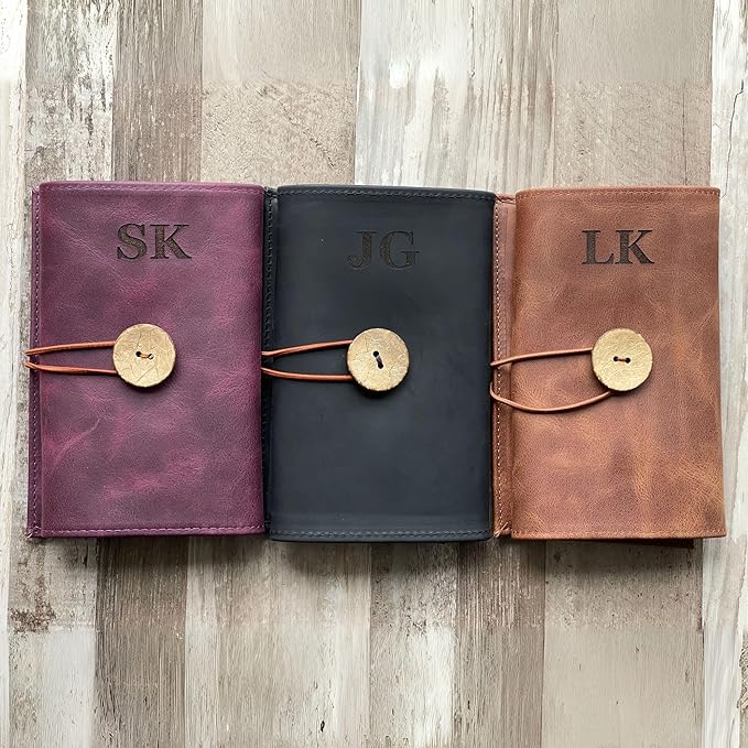 HARDISTON Custom Leather Electronic Organizer Roll – Personalized Cord Pouch for Travel Tech Accessories, USB Cables, Charger, Passport, SD Cards – Handmade Gift for All