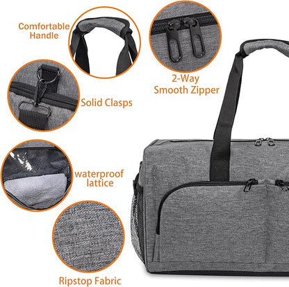 Kuston Sports Gym Bag with Shoes Compartment &Wet Pocket Gym Duffel Bag Overnight Bag for Men and Women
