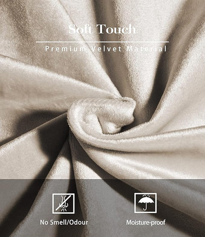 TAIMY Mini Jewelry Travel Case, Velvet Small Travel Jewelry Box, Portable Jewelry Travel Organizer Box for Rings Earrings Necklaces, Gifts for Women Girls(Beige)