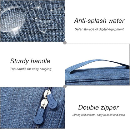 SELLYFELLY Electronics Organizer Travel Universal Cable Organizer Bag Waterproof Electronics Accessories Storage Cases for Cable, Charger, Phone, USB, SD Card, Hard Drives, Power Bank, Cords