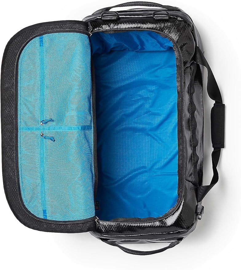 Gregory Alpaca 80L Water-Resistant Adventure Travel/Gear Organization Duffel Bag with Packing Cube Included, Obsidian Black