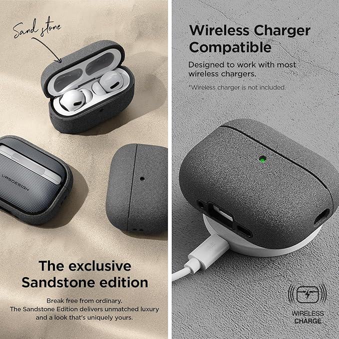 VRS Design Modern for Apple AirPods Pro 3rd Generation Case (2025) – Modern Minimal Style with Slim Profile and Precise Fit Compatible with AirPods Pro 3 (Navy)