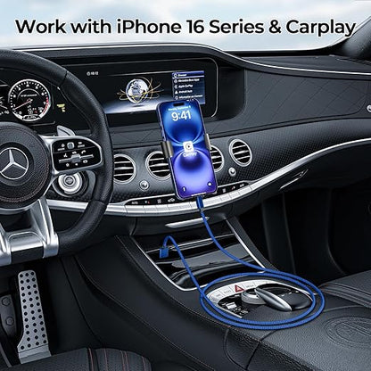 Basesailor USB Type C Charger Cable 10FT 2Pack,Charging Cord for iPhone 17 16 16e Pro Max,Kindle Fire HD 7 2022 12th,10 9th 2019,8 10th 2020,Paperwhite 11th 2021 Generation,Samsung Galaxy A03s,A55,A54