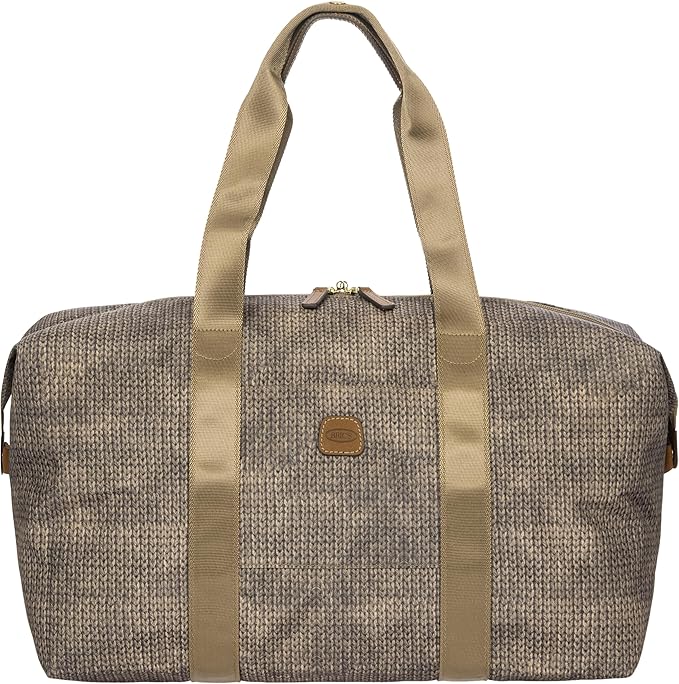 Bric's X-Collection Recycled fabric holdall medio 2in1 foldable - Wool Nut