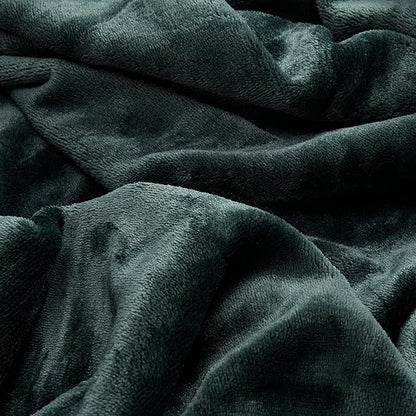 EverSnug Limited Edition Travel Blanket and Pillow - Ultra-Soft, Compact & Lightweight, 65x40 Inches, with Carry Case, Luggage Sleeve & Backpack Clip (Holiday Edition Forest Green)