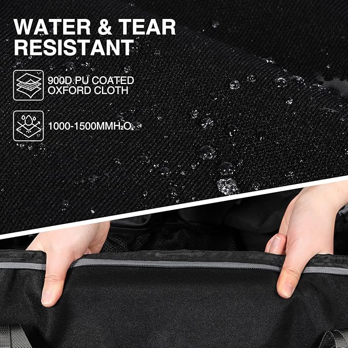 REDCAMP 85L/120L/140L Foldable Duffle Bag with Wheels, Large Travel Duffel Bag