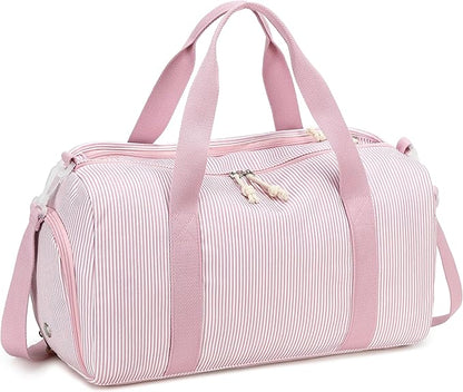 BLUBOON Duffle Bag Girls Kids Cute Gym Bag with Shoes Compartment & Wet Separation Waterproof Sports Overnight Travel Bag