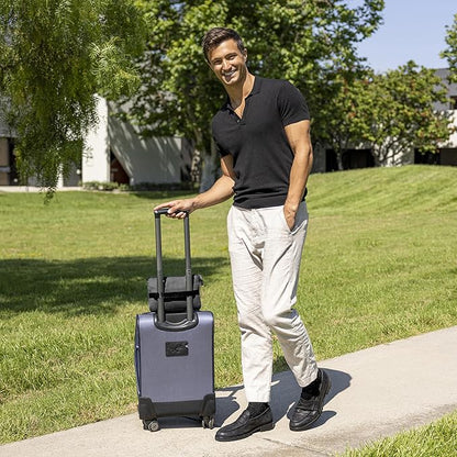 BlueHills Travel Blanket Pillow Compact Lightweight Pocket Size Airplane Traveling Essential Flight Trip Throw in Bag Portable Case Plane Accessory Black L05