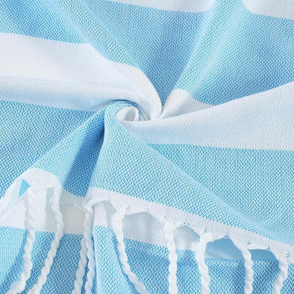 Genovega 6 Oversized Turkish Beach Bath Towel Set Bulk 74"x38" Extra Large Sand Free Quick Dry Swimming Camping Pool Clearance Towels Essentials Adult Multi Stripe Travel Blanket