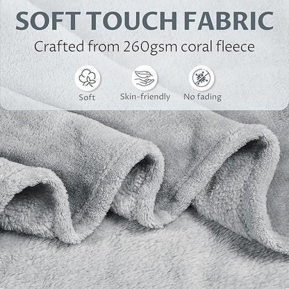 Tirrinia Travel Blanket Airplane Compact with Bag - Cozy Travel Pillow Blanket for Long Flight, Airplane Travel Essentials, Packable and Lightweight Travel Blanket and Pillow Set for Kids & Adults,