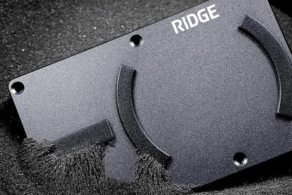 Ridge Wallets for Men Compatible with Magsafe - Slim Minimalist Compact Wallet and Card Holder, RFID Protected Front Pocket Wallets for Men with Integrated Cash Strap (Gunmetal)