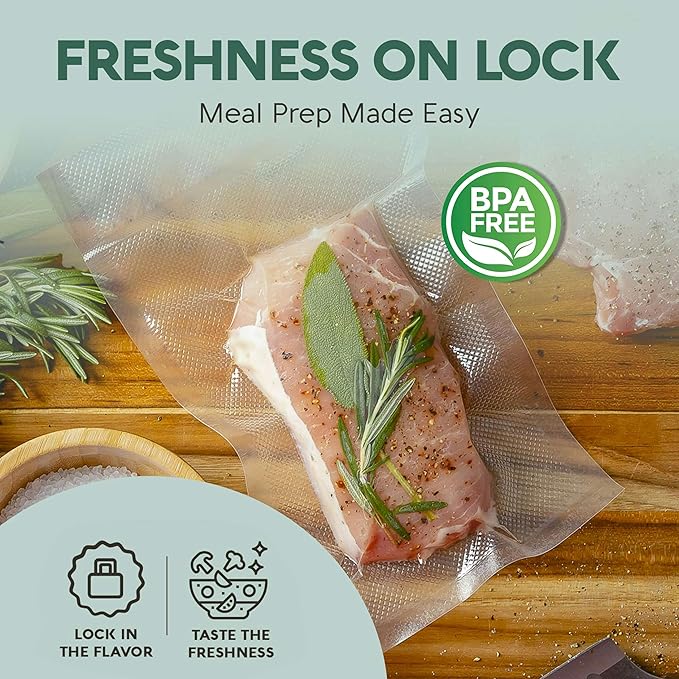 Avid Armor Vacuum Sealer Bags, Vac Seal Bags for Food Storage, Freezing, and Sous Vide Cooking, Non-BPA Freezer Vacuum Sealer Bags, Pint, Quart, and Gallon Sizes Combo Pack, 150 Bags