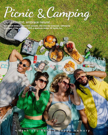 Genovega Oversized Giant Turkish Beach Towel Blanket Extra Large XXL Lightweight Quick Dry Sand Free Boho Throw Pool Cloud Sandrpoof Blankets Women Men Big Jumbo Wide 2 Person Size Dot Beiges