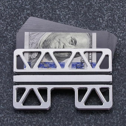 The Truss Minimalist Metal Wallet, Ultra Slim Aluminum, RFID Shielding, For Credit Cards and Cash, Made in the USA