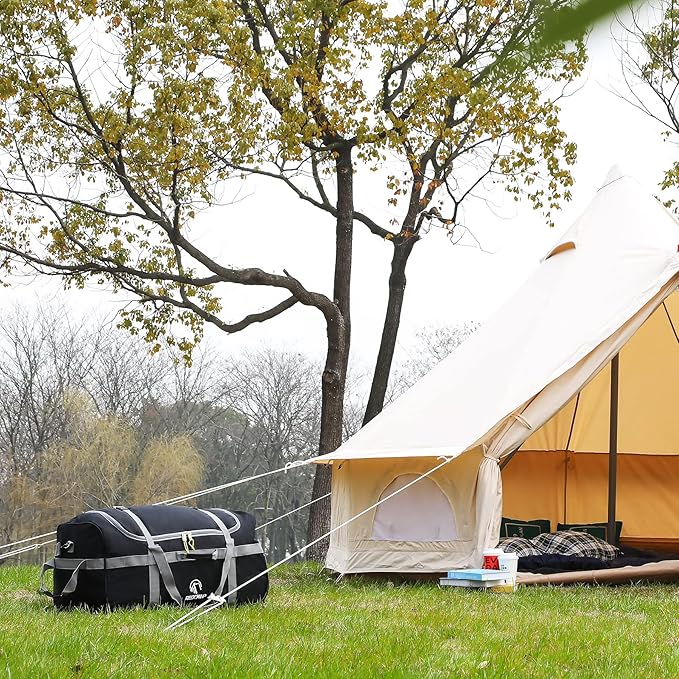 REDCAMP 85L/120L/140L Foldable Duffle Bag with Wheels, Large Travel Duffel Bag