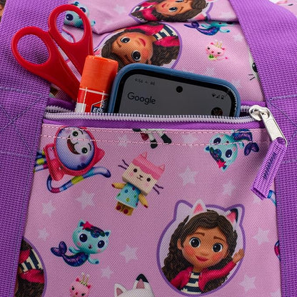 Gabby's Dollhouse Duffle Bag, 16 inch Travel Sleepover Weekender Bag for Girls, Purple Dance Bag
