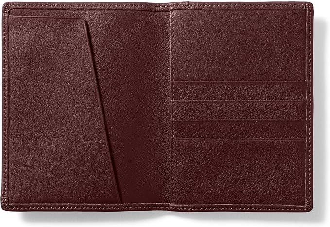 Leatherology Deluxe Passport Cover – Leather Travel Wallet with Card Slots, Pockets & Cash Storage