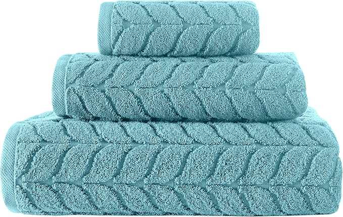 Turkish Cotton Ultra-Soft Plush Absorbent Quick Dry Bathroom Towel Set, Made in Turkey (Mint Green, Bath Sheet)