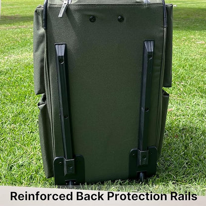 Olympia U.S.A. 33 inch Jumbo Size 8 Pockets Wheeled Rolling Duffel Bag Water Resistant Luggage Lightweight Travel Suitcase with Retractable Handle