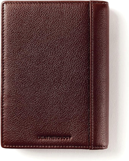 Leatherology Deluxe Passport Cover – Leather Travel Wallet with Card Slots, Pockets & Cash Storage