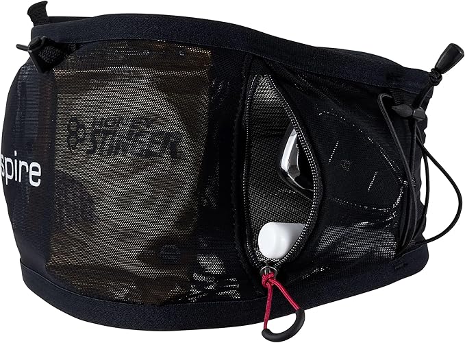 UltrAspire Fitted Race Running Waist Belt - Lightweight, Durable, Essential Pockets, 5 Sizes