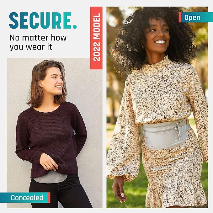 Hidden Money Belt for Travel for Men, Waist Wallet Anti Theft, RFID Passport Holder For Travel Men Or Women, Money Pouch, RFID Passport Holder