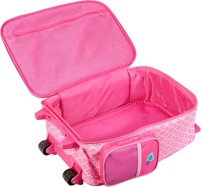 Stephen Joseph Kids Classic Rolling Luggage, Kids Luggage, Toddler Rolling Travel Carry On, Kids Suitcase with wheels,