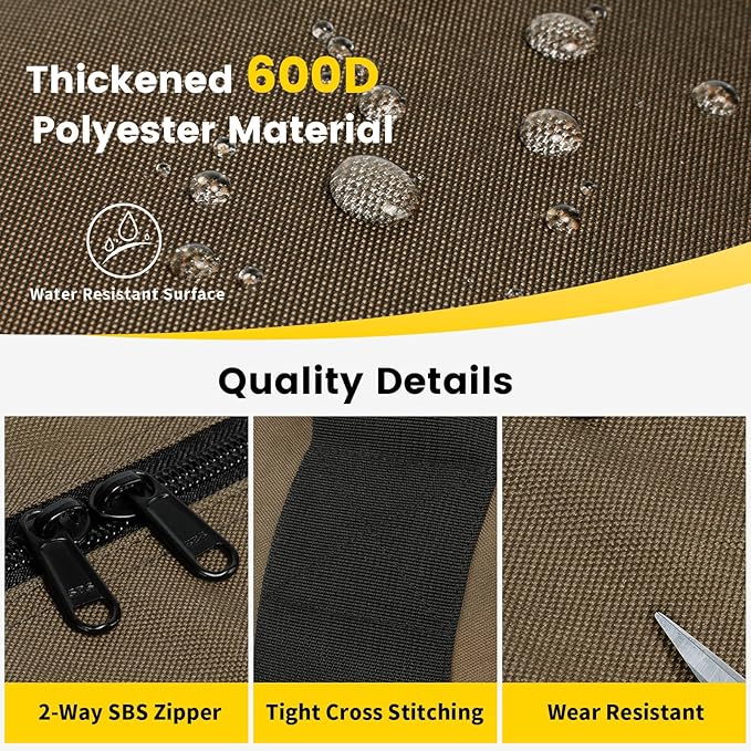 Vorspack Extra Large Duffle Bag for Travel - 100L Duffel Bag for Men Gear Bag for Storage Foldable Weekender Bag for Overnight Camping - Khaki