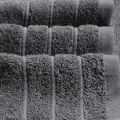 Tens Towels Pack of 8 Towels Set, 2 Extra Large Bath, 2 Hand, 4 Washcloths, 100% Cotton, Lighter Weight, Quicker to Dry, Super Absorbent, Perfect for Bathroom, Dark Grey