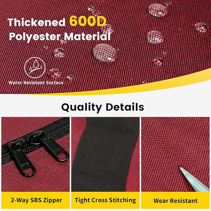 Vorspack Extra Large Duffle Bag for Travel - 100L Duffel Bag for Men Gear Bag for Storage Foldable Weekender Bag for Overnight Camping - Red