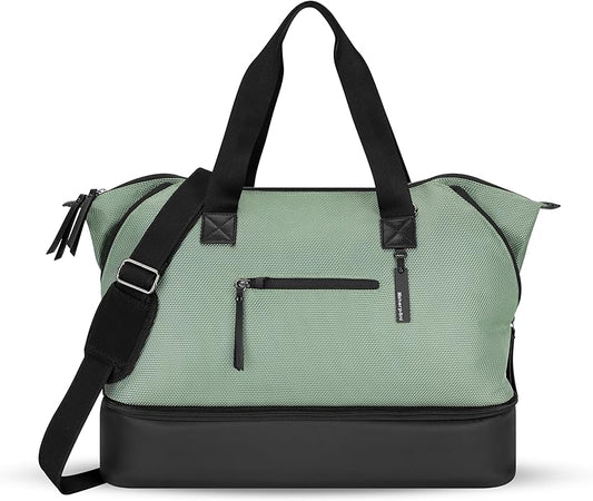 Sherpani Boston, Anti Theft Weekender Bags, Travel Duffel Bag, Carry On Tote Bag with Removable Shoe Bottom Compartment