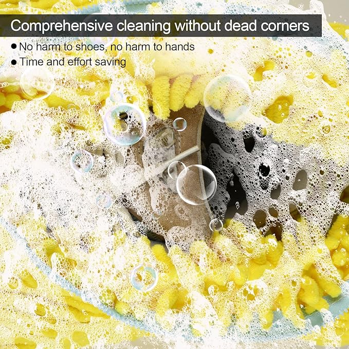 Shoe Washing Machine Bag Sole suds Magic Bag Laundry Shoes Bag (2pc Yellow)