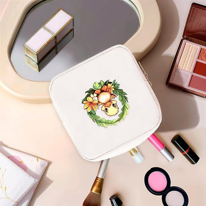 Duck Mini Makeup Bag, Duck Gift For Women Girls, Cute Portable Zipper Pouch Cosmetic Bag For Teen Girls Kids, Small Storage Bag For Sanitary Pad, Period napkin bag!