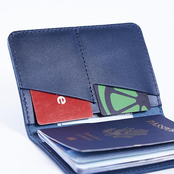 INCARNE US Leather Passport Holder for Travel - Passport Case - Passport Wallet for Men - Passport Cover for Women Sleeve Protector - Travel Essentials Vacation Luggage Travel Gifts - Classic Brown