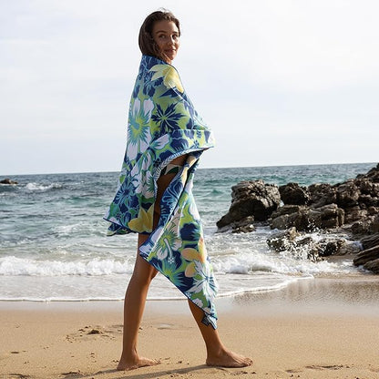 Elite Trend Microfiber Beach Towel for Adults with Bag - Extra Large 78x35 inch Lightweight Sand Free Quick Dry Towel for Travel, Swimming, Yoga, Camping