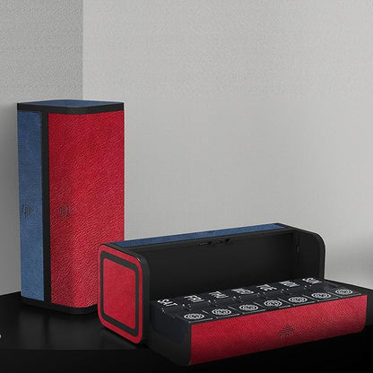 Pill Organizer 2 Times a Day, Am Pm Twice Daily Pill Case, Detachable Large Travel Pill Box 7 Day, Weekly Pill Container for Vitamin Medicine Supplement Fish Oil (Red and Blue)