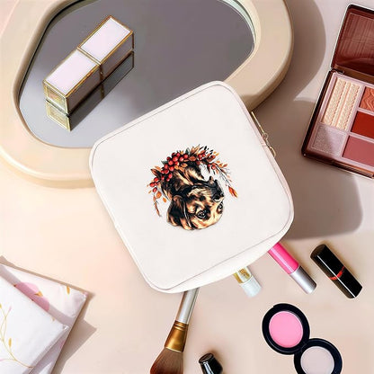 Labrador Mini Makeup Bag, Labrador Gift For Women Girls, Cute Portable Zipper Pouch Cosmetic Bag For Teen Girls Kids, Small Storage Bag For Sanitary Pad, Period napkin bag!