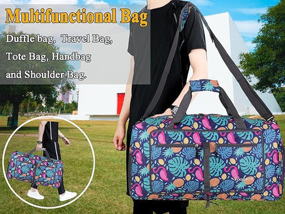 Woogwin Travel Duffel Bag Large Foldable Waterproof Overnight Bag for Beach Swim Bags Pool Sports Gym