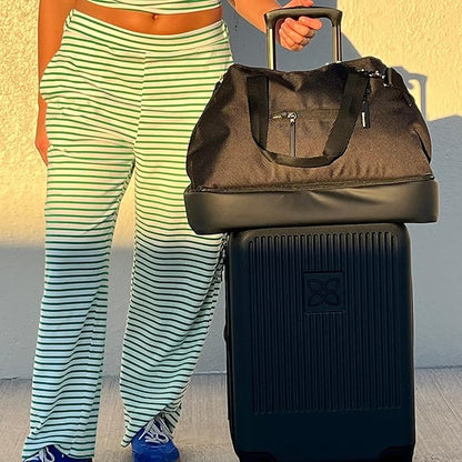 Sherpani Boston, Anti Theft Weekender Bags, Travel Duffel Bag, Carry On Tote Bag with Removable Shoe Bottom Compartment