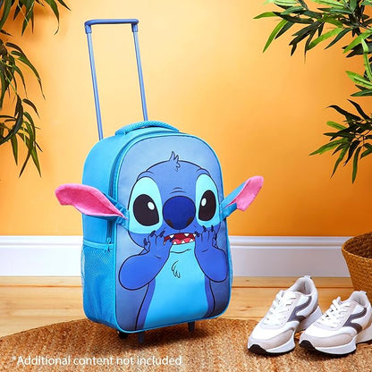 Disney Stitch Luggage Travel Essentials Suitcase Kids Foldable Luggage with Wheels 17