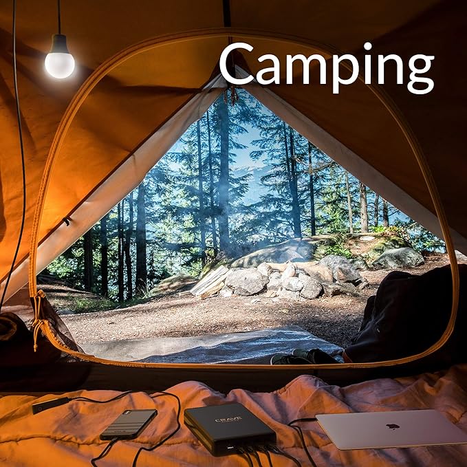 Crave PD Power Bank 50000mAh, PowerPack Portable Battery Pack Charger [Power Delivery PD 3.0 USB-C 100W + Quick Charge QC 3.0 Dual Ports] for MacBook, iPhone, Samsung, and More