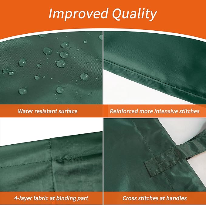 Polecasa Heavy Duty Large Laundry Bag with 130gsm Tear Resistant Fabric and Handles, Easy to Carry Durable Dirty Clothes Drawstring Bag, Perfect for College Dorm,Travel, 2 Pack 28”x36”,Green