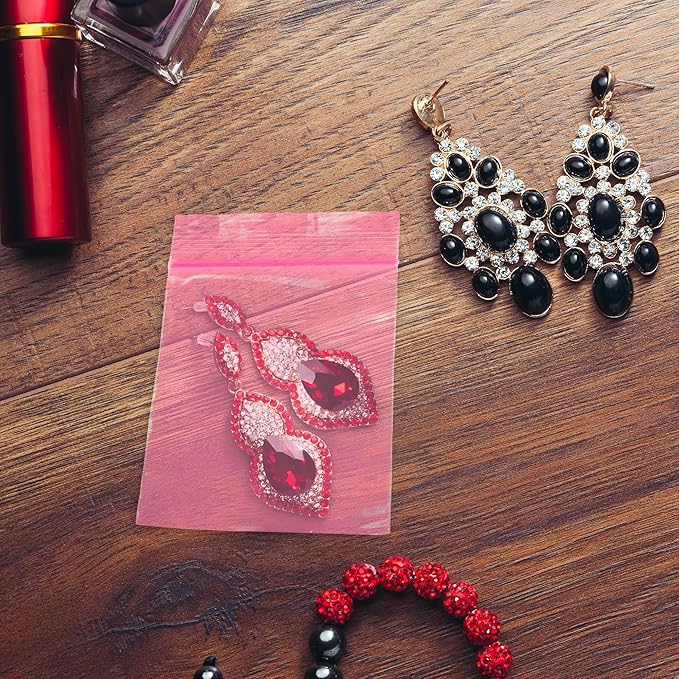 APQ Plastic Reclosable Zipper Bags, 2 x 3 Inch. Pack of 1000 Anti Static Poly Bag. Plastic Jewelry Bags. Anti Static Bag Resealable. Resealable Plastic Bags. Jewelry Poly Bags Reclosable