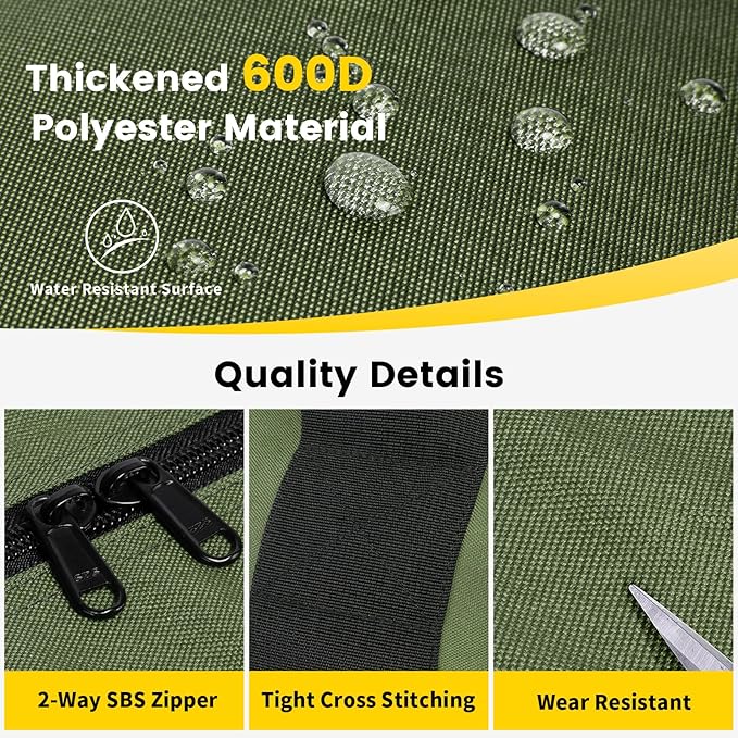 Vorspack Extra Large Duffle Bag for Travel - 200L Duffel Bag for Men Gear Bag for Storage Foldable Weekender Bag for Overnight Camping - Green