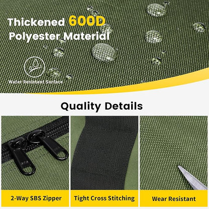 Vorspack Extra Large Duffle Bag for Travel - 200L Duffel Bag for Men Gear Bag for Storage Foldable Weekender Bag for Overnight Camping - Green