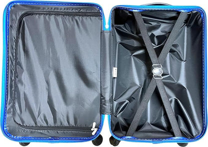 Fast Forward Kids Licensed Hard-Side 21” Spinner Luggage Lightweight Carry-On Suitcase (Captain America)