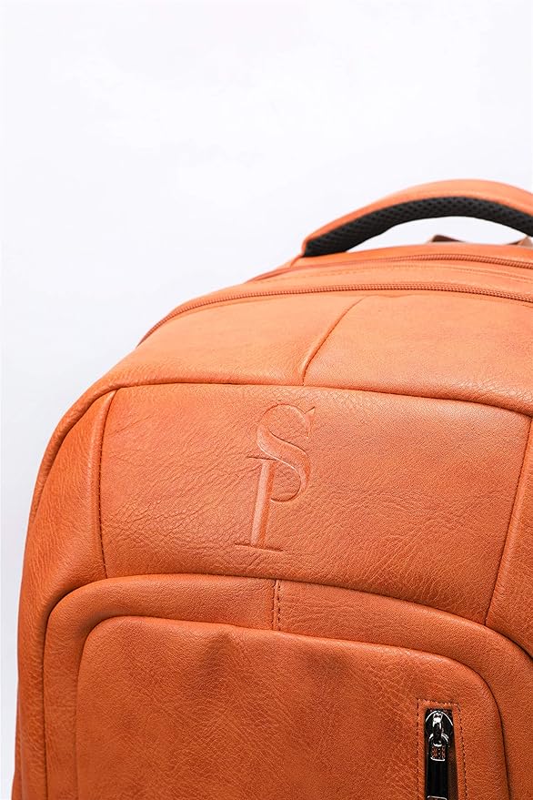 Sole Premise Leather Bag for Multi-functional Travel Carry-on with Shoe, Laptop and Clothes Compartments for Men & Women (Brown)