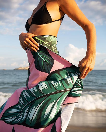 Quick Dry Towel Extra Large 78x35 Inch - Microfiber Beach Towel - Perfect for Beach, Travel, Swimming, Pool, Yoga, Hiking, Camping - Lightweight, Fast Drying, Compact for Adults (La Fashion)