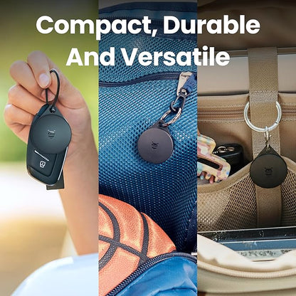 Pebblebee Clip Universal (2024) - Rechargeable Mini Item Tracker Tag | Alternative to Air Tag & Android Trackers | 12-Month Battery Life | Works with Android & iOS Find My Apps | LED & Sound Alerts