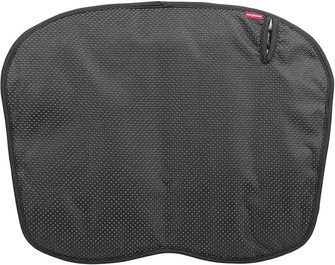 Inflatable Travel Cushion Airplane Seat Pad with Lumbar Support - 3D Air Cushion for Office, Car, Wheelchair - Perfect for Long Flights, Pressure Relief & Travel Comfort - Black